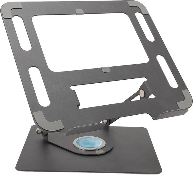 Verstellbarer Laptopständer von Koogeelife aus Metall in Grau mit anpassbarem Winkel und Höhe sowie rutschfester Basis - Bild 1