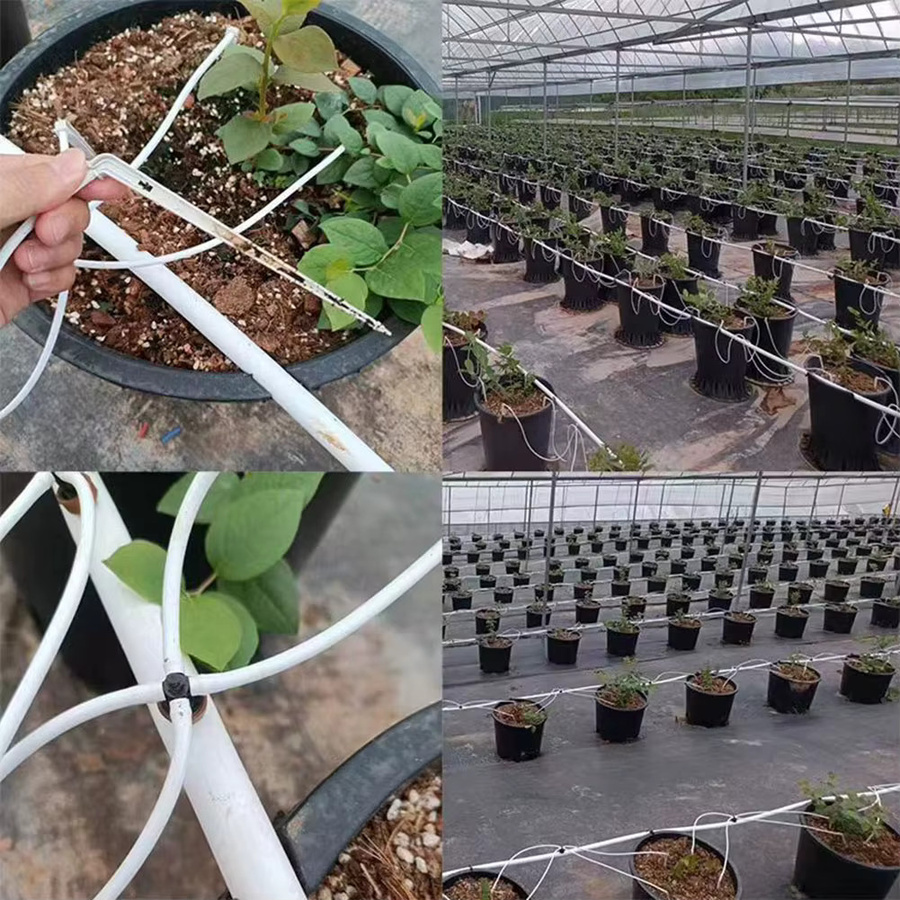 Vibratite L-förmiger Tropfer Schwarz für Tropfbewässerungssets zur Bewässerung von 40 Pflanzen in Garten, Gewächshaus und Gemüsebeeten sowie für Hydroponik-Systeme - Bild 4