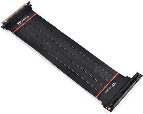 Thermaltake PCIe 4.0 x16 Riser-Verlängerungskabel mit 90 Grad Winkel, Schwarz, Länge: 30 cm - Bild 1