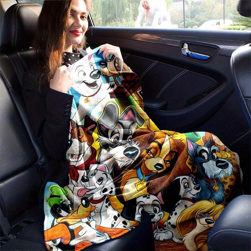 Disney Hunde Kuscheldecke aus Flanell, Mehrfarbig, B/H: 80 x 120 cm - Bild 4