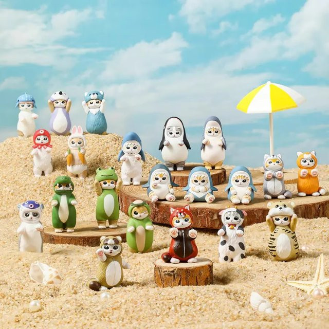 Bandai Mofusand Lebensmittel-Kostüm Katzenfigur Blind Box, Sammelfigur - Bild 1