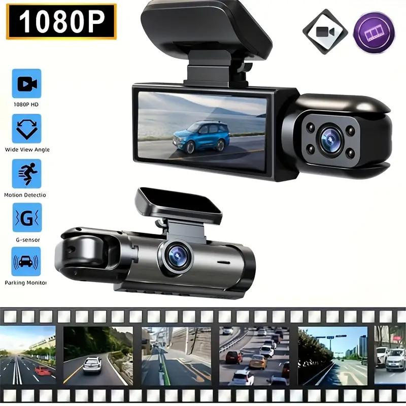 LIAESMART Dual Dashcam 1080P Full HD mit 3,16 Zoll LCD-Display, 170 Grad Weitwinkel, Nachtsicht, 24 Stunden Parküberwachung und G-Sensor, Schwarz, inklusive 32GB SD-Karte - Bild 4