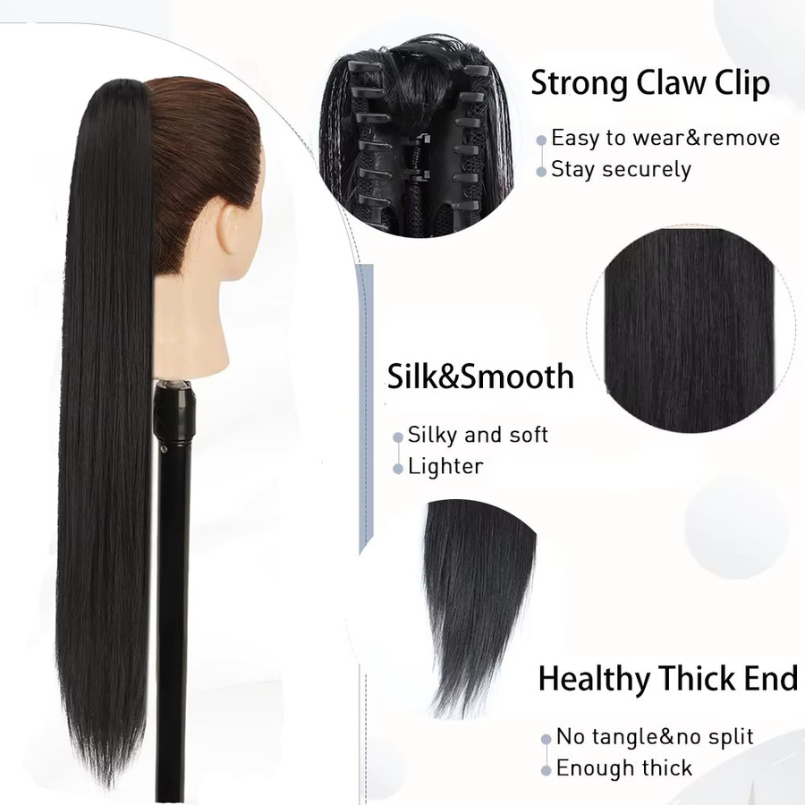 Manetique Haartextur Verlängerung Pferdeschwanz, Synthetisch, Damen - Bild 4
