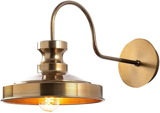 Opviq Wandleuchte Berceste in Gold aus Metall mit E27 Fassung, B: 42 cm, H: 23 cm, T: 42 cm - Bild 1