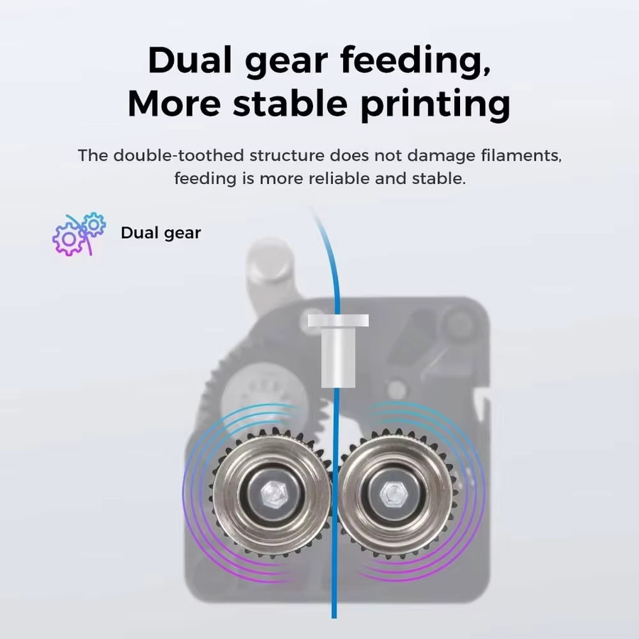 Creality Extruder mit Motor für K1, K1 Max, K1C und Ender 3 V3 Plus 3D-Drucker, verbessertes Extrusionsmechanismus-Kit in Schwarz - Bild 2