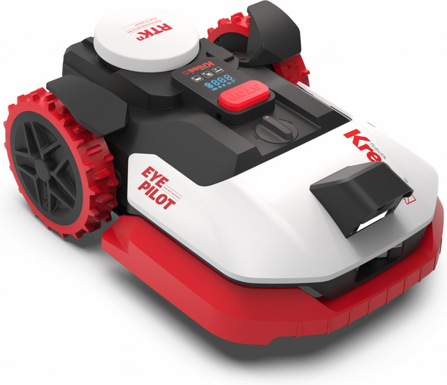 Kress EyePilot RTKn KR250E Mähroboter in Weiß für Gärten bis 500 m² mit wiederaufladbarem Akku - Bild 1