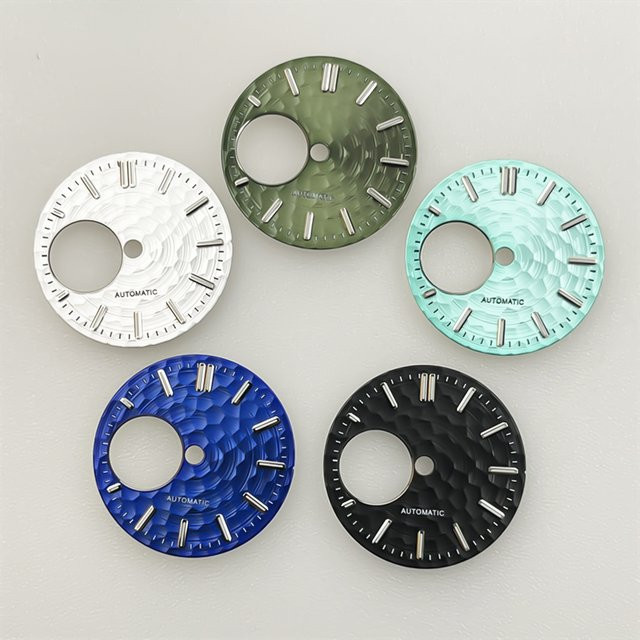 FancyWrist Uhrenzifferblatt, 28,5 mm, sechseckige wabenförmige Textur, grün, Unisex - Bild 1