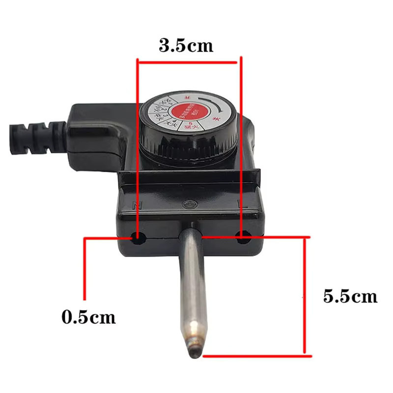 Einstellbares Netz-Kabel mit automatischem Regler für elektrische Backformen und Heizstifte in Schwarz - Bild 3