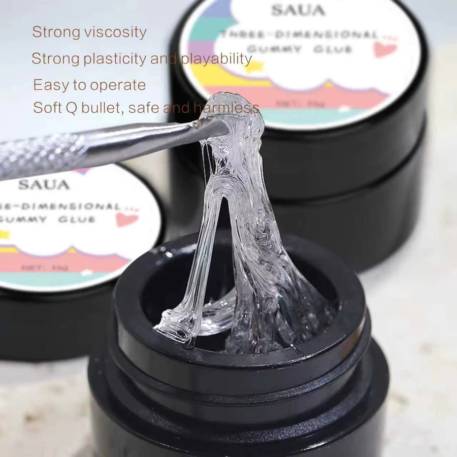SAUA Nagelklebegel, 15g, Festes Verlängerungs- und Skulpturgel - Bild 2