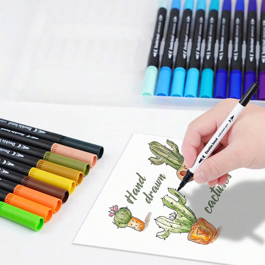 ART WALKER Marker Set mit Dual Tip Pinsel und Feinspitze für Manga und Aquarellmalerei in Multicolour - Bild 2
