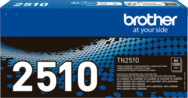 Original Brother TN-2510 Toner Schwarz für Laserdrucker mit bis zu 1200 Seiten Kapazität - Bild 1