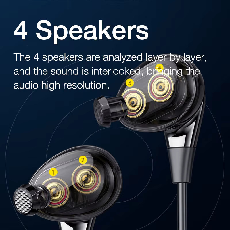 EARDECO Bluetooth-Kopfhörer mit Bass und Mikrofon in Schwarz - Bild 2