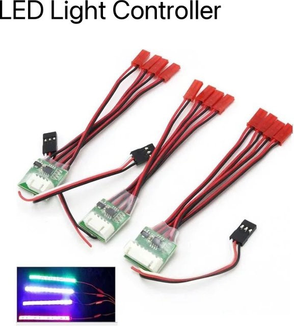 BANGSHE Modellflugzeug-Fernbedienungsschalter, LED-Lichtstreifen, Rauchschalter, Nachtlicht-Controller, 1 bis 4 3S - Bild 1