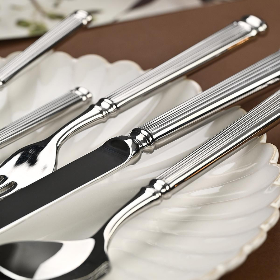 Chengxuan Besteckset aus poliertem Edelstahl 304 in Silber für High-End-Restaurants und Steakhouses - Bild 3