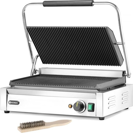 Hendi Elektrischer Kontaktgrill XL Pianini 2700 W B: 54,8 cm x T: 41,5 cm