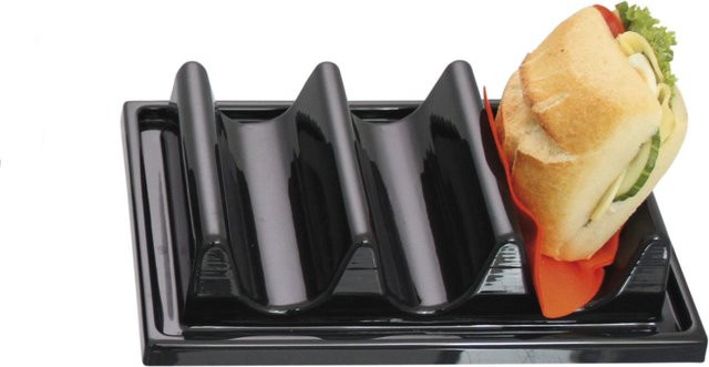 Schneider Snackwelle aus Kunststoff in Schwarz, Rechteckig, L x B x H: 29 x 19 x 6 cm - Bild 1