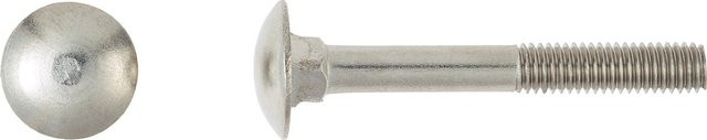 LUX-TOOLS Schlossschraube M5 x 40 mm Edelstahl Teilgewinde Silber 50 Stück - Bild 1