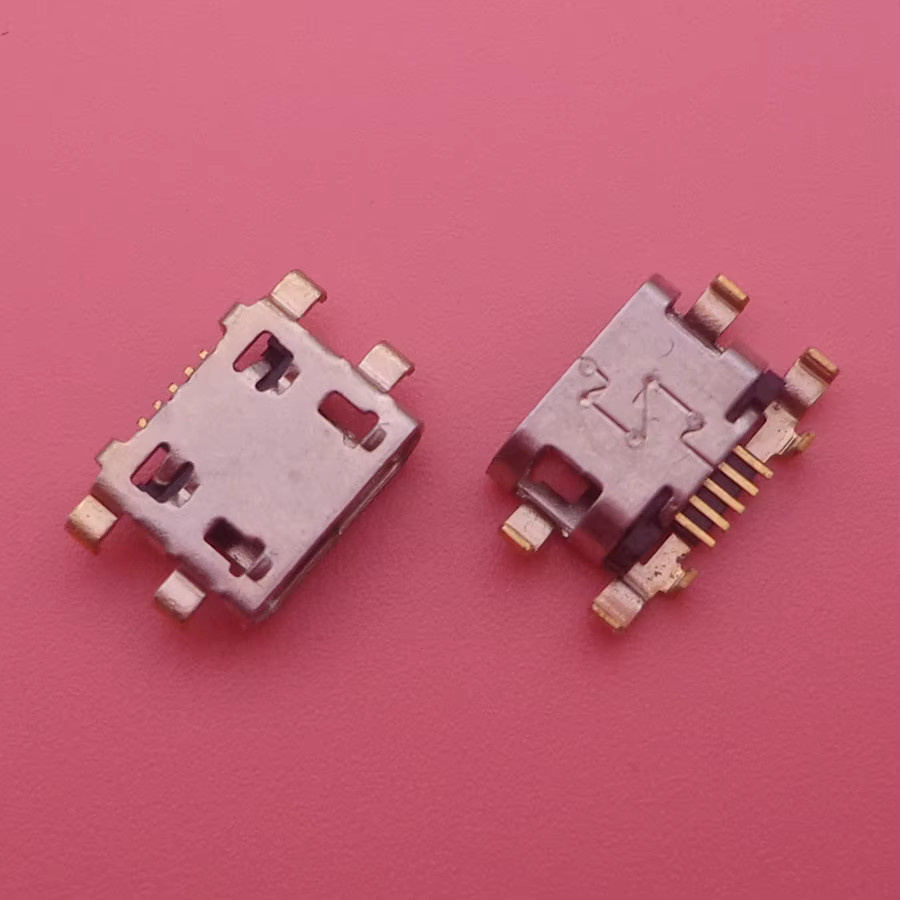 50 Stück USB-C Ladeport Dock Connector für Motorola Moto G6 Play XT1922-3-4 und Moto E5 XT1944 / E5 Plus XT1924 in Silber - Bild 2