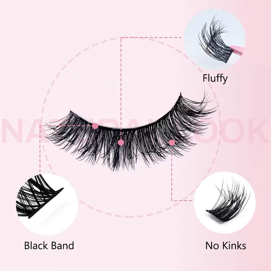 Wimpernverlängerungs-Set, C-Curl 8–16 mm, Black, Unisex - Bild 5