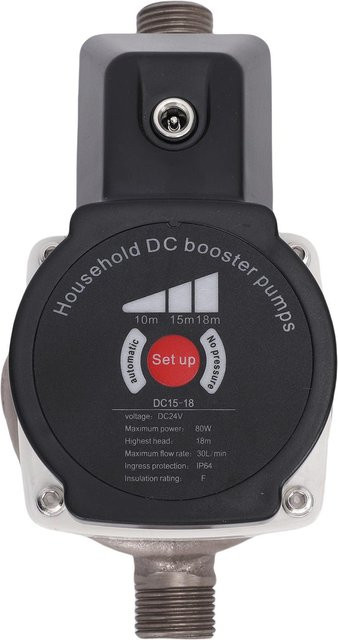 Aimo Intelligente Duschwasserpumpe in Schwarz mit 80W Leistung, 475,5 GPH Förderleistung und 36,2 PSI, 1 Zoll NPT-Schnittstelle, manuell und automatisch betreibbar, geräuscharm - Bild 1