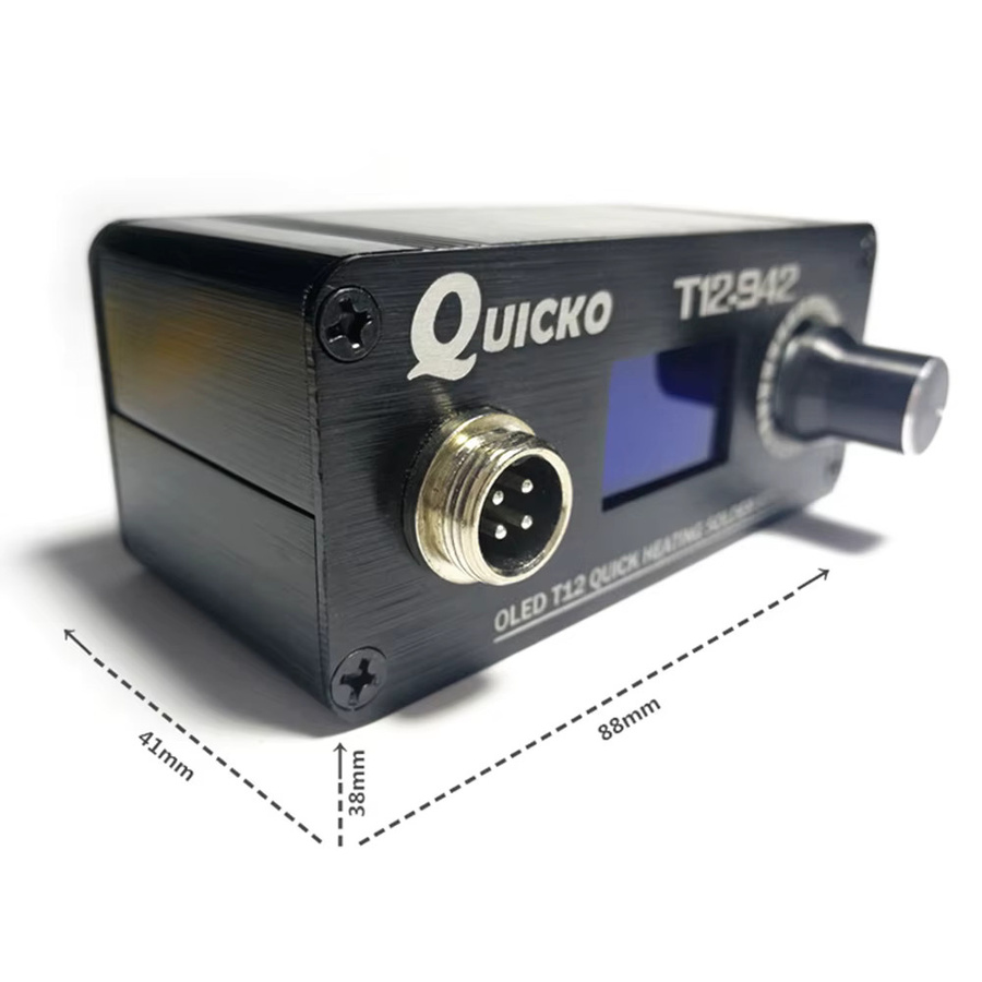 QUICKO T12-942 OLED MINI Lötstation Digitaler Schweißkolben DC-Version in Schwarz - Bild 4