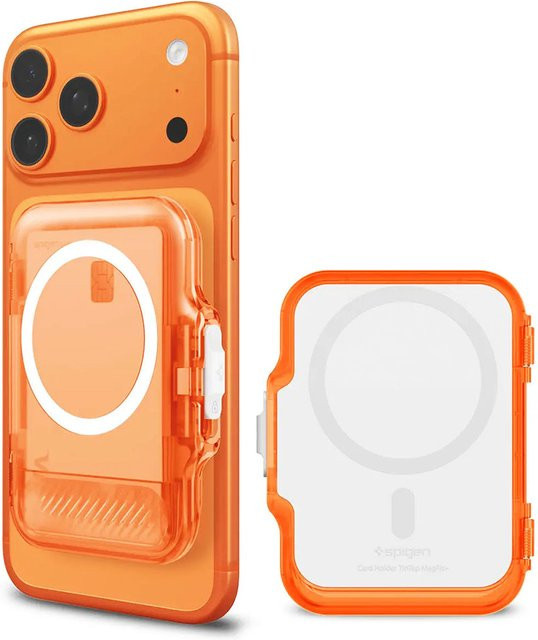 Spigen TinTap MagFit+ MagSafe Geldbörse in Satin Orange AFA11381 - Bild 1