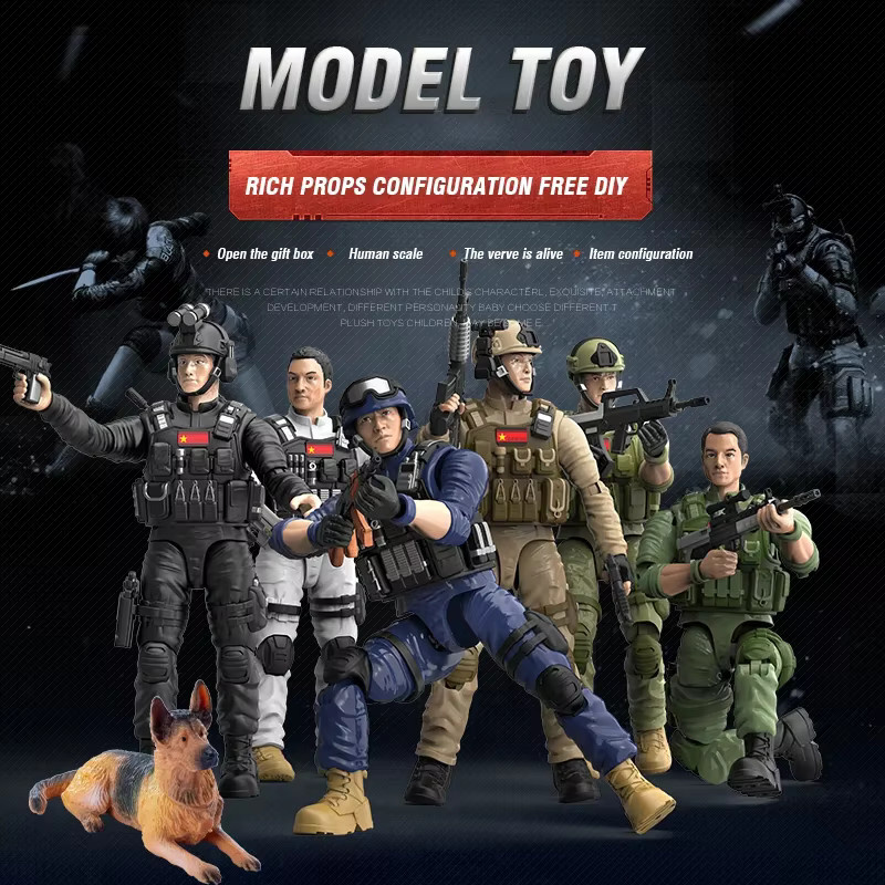 CONUSEA Armee Soldat Action Figur als buntes Militär Modell aus Kunststoff für Kinder und Sammler - Bild 2