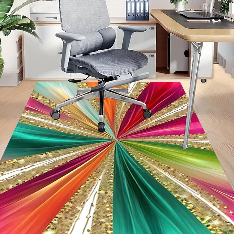 Yun2 Home Teppich Abstrakt Modern Multicolour Rutschfest Waschbar B/H: 60 x 90 cm - Bild 3