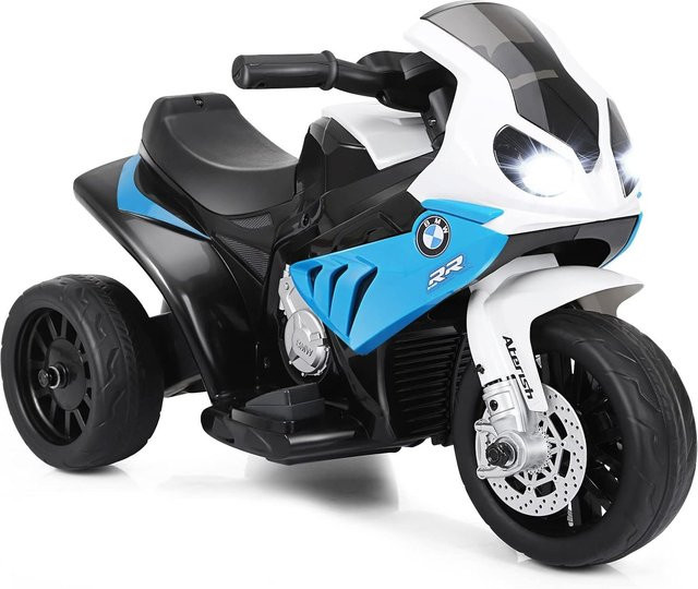 BMW Elektro-Motorrad, Dreirad-Kindermotorrad, Blau, mit Musik und Scheinwerfer - Bild 1