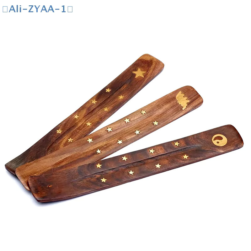 JETTING Räucherstäbchenhalter aus natürlichem Holz mit Aschefänger in Braun - Bild 4