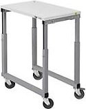 TRESTON Tischwagen SAP 710 aus Stahl in Grau und Weiß, B/T/H: 100 x 70 x 90 cm - Bild 1