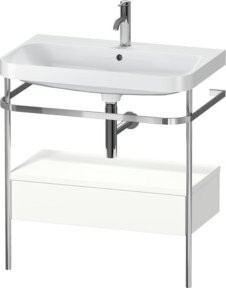 Duravit Möbelwaschtisch-Kombi Happy D.2 Plus in Weiß mit 1 Waschbecken und 1 Schublade, B/T/H: 77,5 x 49 x 85 cm - Bild 1