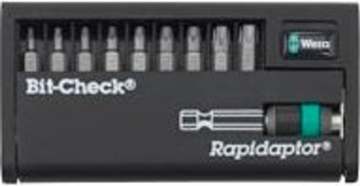 Wera Bit-Check TX Torx Bit-Set 10-teilig in Schwarz - Bild 2