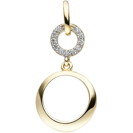 Colfem Anhänger 375 Gelbgold, Zirkonia, Unisex - Bild 1