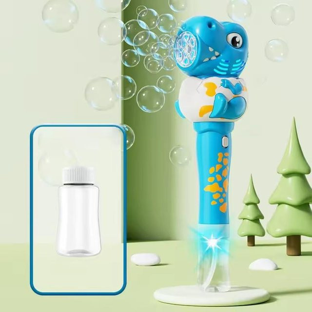 Linyi toy Dinosaurier Blase Pistole, elektrisch, blau, ab 3 Jahre - Bild 1
