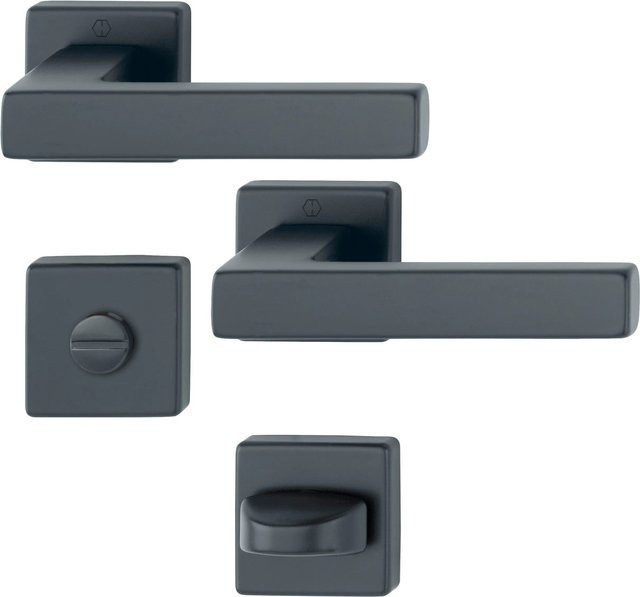 Hoppe Rossetten Garnitur Austin WC aus Aluminium - Bild 1