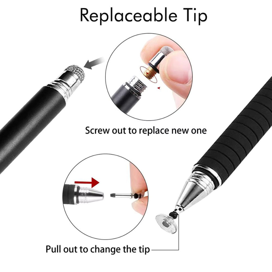 Magcle Disc Stylus Kapazitiver Touchscreen Stift für iPhone, iPad und Android-Smartphones Hochpräziser Multifunktionsstift - Bild 2