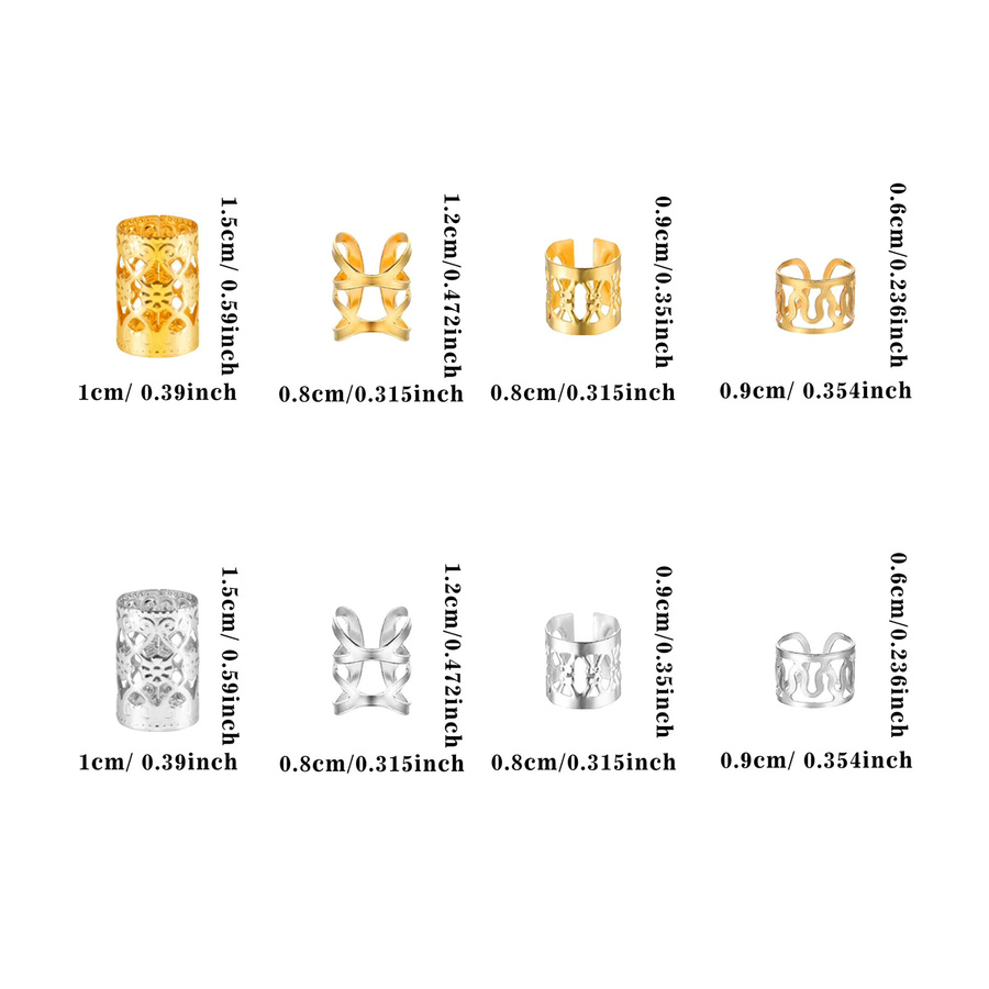 Haarringe Multi-Style, verstellbare Haarperle, Damen, Mädchen - Bild 5