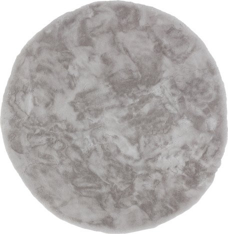 Schöner Wohnen Kunstfellteppich Tender rund in Silber Durchmesser: 120 cm - Bild 1