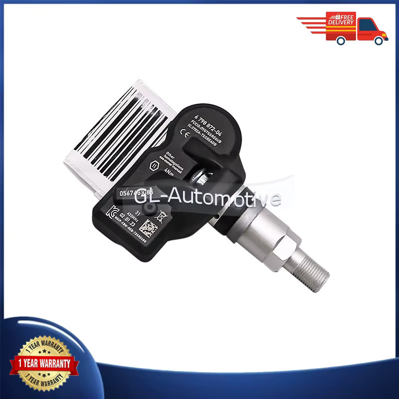 4er-Set GANGLE Reifendruck-Überwachungssensoren TPMS für BMW 5-Serie F10 und F07, Farbe: Schwarz, 433 MHz, Teilenummer 36106798872 - Bild 2