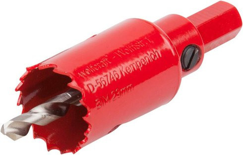 Wolfcraft Lochsäge aus Bimetall in Rot mit Ø 29 mm - Bild 1
