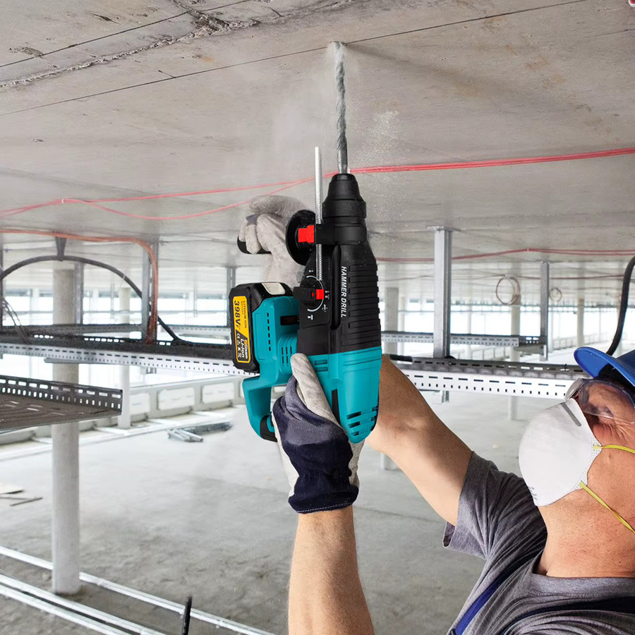 Makita Akku-Schlagbohrhammer mit bürstenlosem Motor, 26 mm, Blau, kompatibel mit Makita 18V LXT Akkus - Bild 2