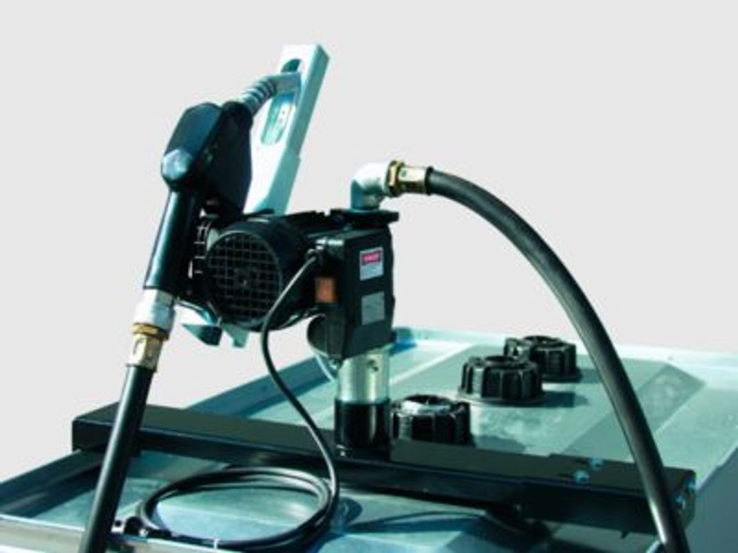 CEMO Elektropumpe selbstansaugend 230 V mit 4 m Befüllschlauch für UNI- und MULTI-Tanks 750/1000 l in Schwarz - Bild 2