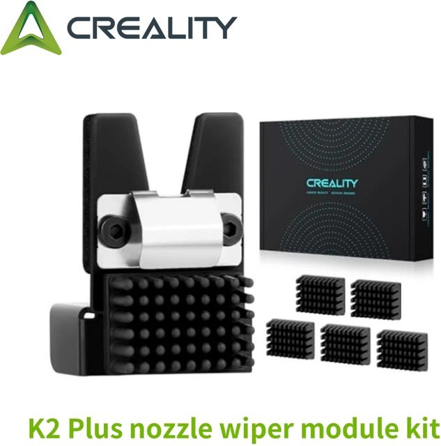 Creality K2 Plus Düsenwischermodul und Mundwischerbaugruppe in Schwarz als Original Ersatzteil zur Reinigung - Bild 1