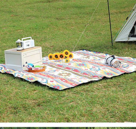 YOUQI Outdoor Picknickmatte aus Oxford und PVC, wasserdichte und faltbare Picknickdecke in Mehrfarben