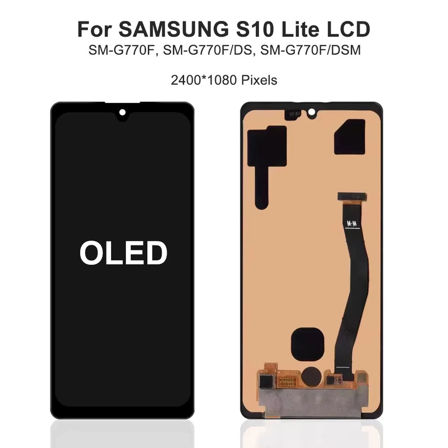 Samsung S10 Lite Display Ersatzteil mit 6,7 Zoll AMOLED TFT LCD Touchscreen Digitizer und Rahmen in Schwarz für SM-G770F/DS - Bild 4