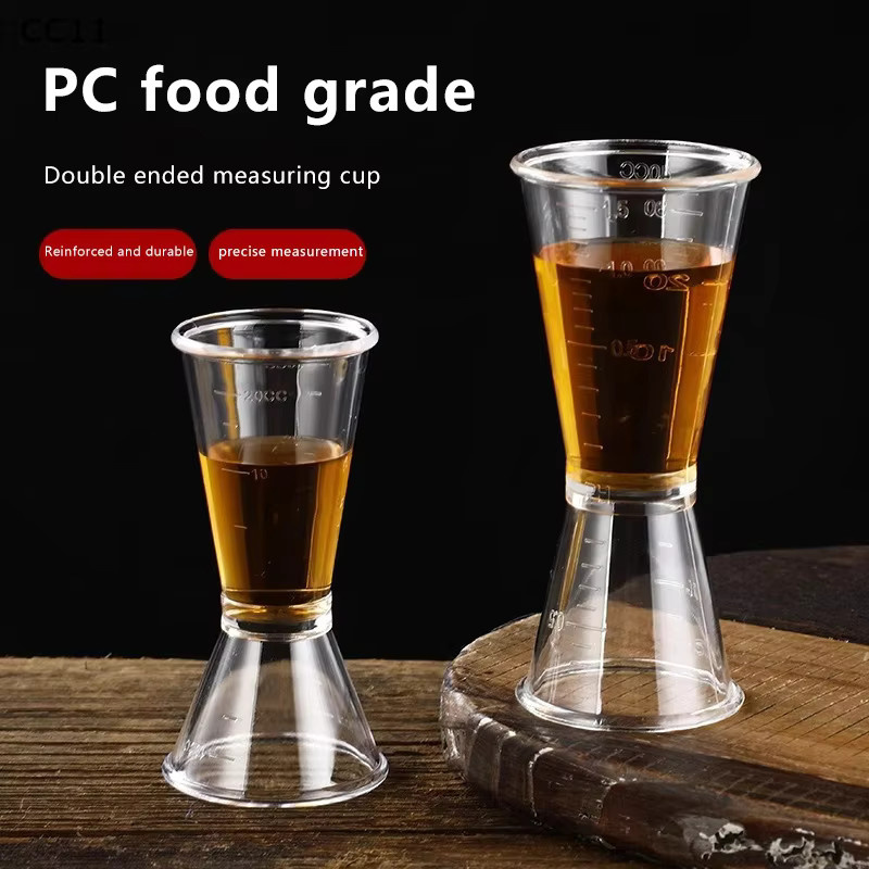 KuZHEN Cocktail-Messbecher Jigger mit Graduierung und doppelseitiger Millimeter-Skala, transparent, 20 cc - Bild 5