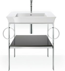 Duravit Waschtisch-Konsole White Tulip in Weiß, bodenstehend, B/T: 68,4 x 45 cm - Bild 1