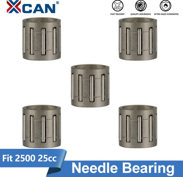 XCAN Nadellager in Silber passend für chinesische Kettensäge 2500 25 cc Ersatzteil für Garten-Elektrowerkzeuge - Bild 1