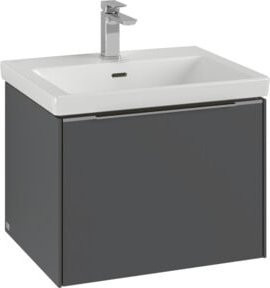 Villeroy & Boch Waschtischunterschrank Subway 3.0 in Grau glänzend, B/T/H: 57,2 x 42,9 x 47,8 cm - Bild 1